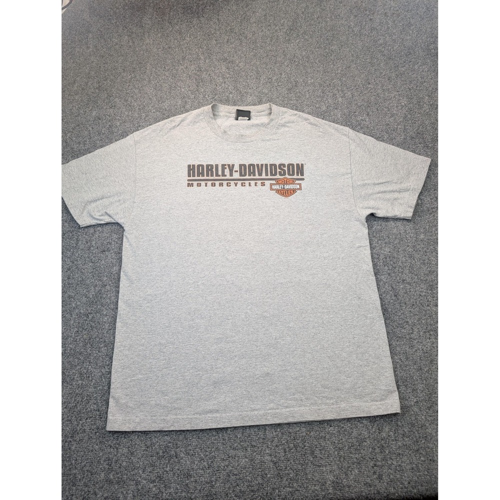 Harley Davidson T-Shirt Mens XL Gray Arrowhead Peoria AZ Eagle Graphic‎ Bravado
